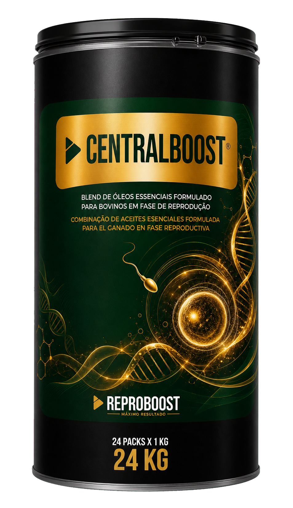 CentralBoost — blend de óleos essenciais para bovinos em fase de reprodução
